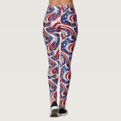 Patriottische wervelingen Leggings - Plezier (Achterkant)