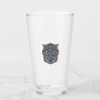 Patriottische westerse bloem grafische T-shirt Glas