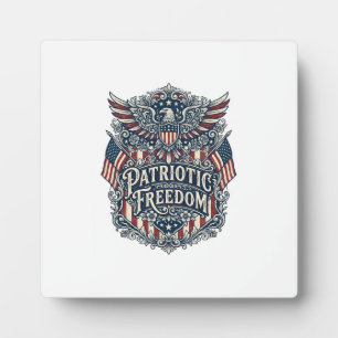 Patriottische westerse bloem grafische tee fotoplaat