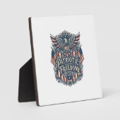 Patriottische westerse bloem grafische tee fotoplaat (Voorkant)