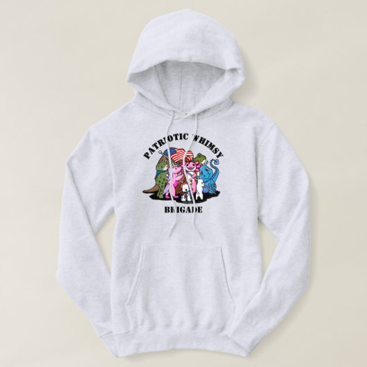 Patriottische Whimsy Brigade Hoodie (Design voorkant)