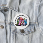 Patriottische Whimsy Brigade Ronde Button 7,6 Cm (In situ)