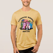 Patriottische Whimsy Brigade Tri-Blend Shirt (Voorkant)