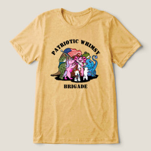 Patriottische Whimsy Brigade Tri-Blend Shirt