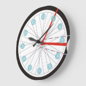 Patriottische wielklok in rood, wit en blauw grote klok (Hoek)