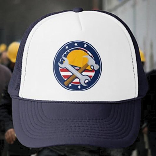 Patriottische Winkelier Trucker Pet
