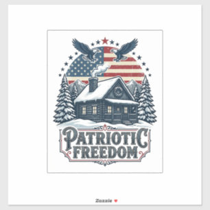 Patriottische winterhut vector grafische T-shirt Sticker