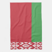 Patriottische Wit-Rood-Witte Vlag Handdoek van Bel (Verticaal)