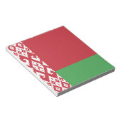 Patriottische Wit-Rood-Witte Vlag Notitieblok (Schuin)