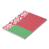 Patriottische Wit-Rood-Witte Vlag Notitieblok (Linkerzijde)