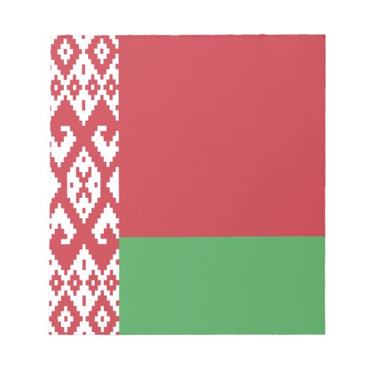 Patriottische Wit-Rood-Witte Vlag Notitieblok (Voorkant)