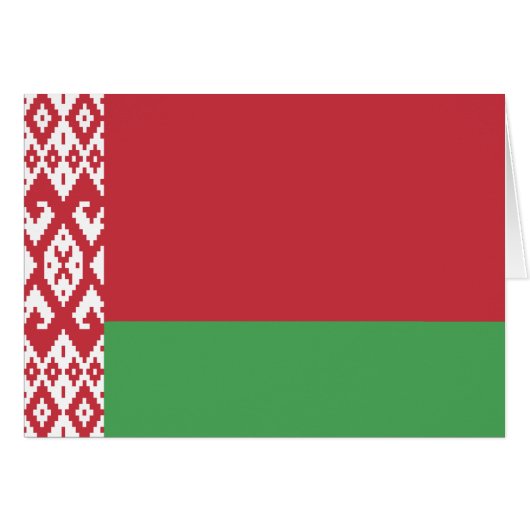 Patriottische Wit-Rood-Witte Vlag van Belarus (Voorkant Horizontaal)