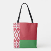 Patriottische Wit-Rood-Witte Vlag van Belarus Bood Tote Bag (Achterkant)