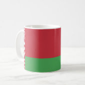 Patriottische Wit-Rood-Witte Vlag van Belarus Koffiemok (Voorkant links)