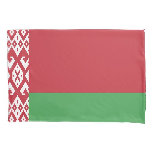 Patriottische Wit-Rood-Witte Vlag van Belarus Kuss Kussensloop (Voorkant)