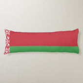 Patriottische Wit-Rood-Witte Vlag van Belarus Kuss Lichaamskussen (Voorkant)
