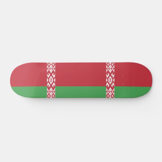 Patriottische Wit-Rood-Witte Vlag van Belarus Persoonlijk Skateboard (Horizontaal)