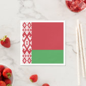 Patriottische Wit-Rood-Witte Vlag van Belarus Servetten (Insitu)