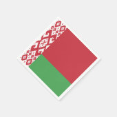 Patriottische Wit-Rood-Witte Vlag van Belarus Servetten (Hoek)