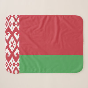 Patriottische Wit-Rood-Witte Vlag van Belarus Sher Sherpa Deken