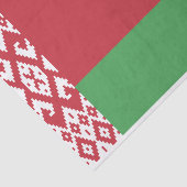 Patriottische Wit-Rood-Witte Vlag van Belarus Vloe Tissuepapier (Detail)