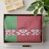 Patriottische Wit-Rood-Witte Vlag van Belarus Vloe Tissuepapier (Geschenk)