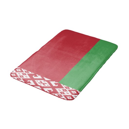 Patriottische Wit-Russische vlag Bath Mat (Gekanteld)