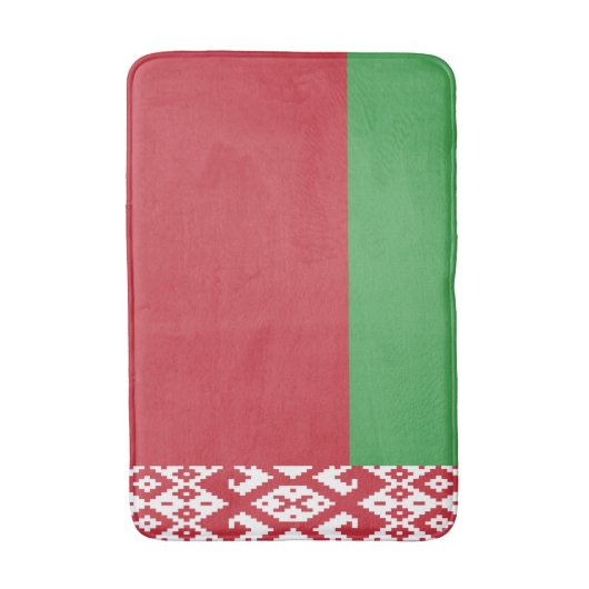 Patriottische Wit-Russische vlag Bath Mat (Voorkant Verticaal)