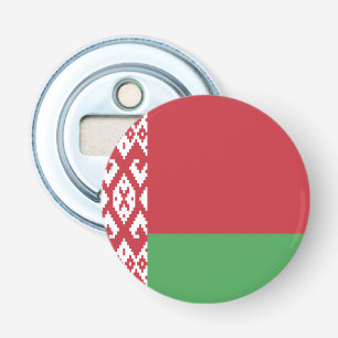 Patriottische Wit-Russische vlag Button Flesopener
