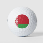 Patriottische Wit-Russische vlag Golfballen (Voorkant)