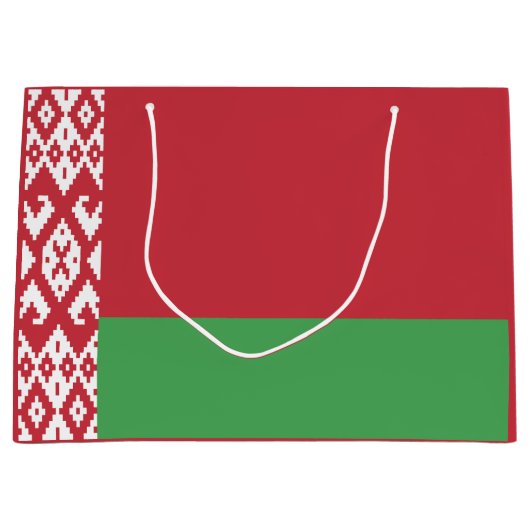 Patriottische Wit-Russische vlag Groot Cadeauzakje (Voorkant)