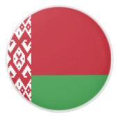 Patriottische Wit-Russische vlag Keramische Knop (Voorkant)