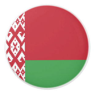 Patriottische Wit-Russische vlag Keramische Knop