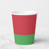 Patriottische Wit-Russische vlag Papieren Bekers (Links)