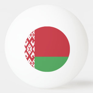 Patriottische Wit-Russische vlag Pingpongbal