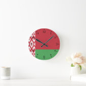 Patriottische Wit-Russische vlag Ronde Klok (Huis)