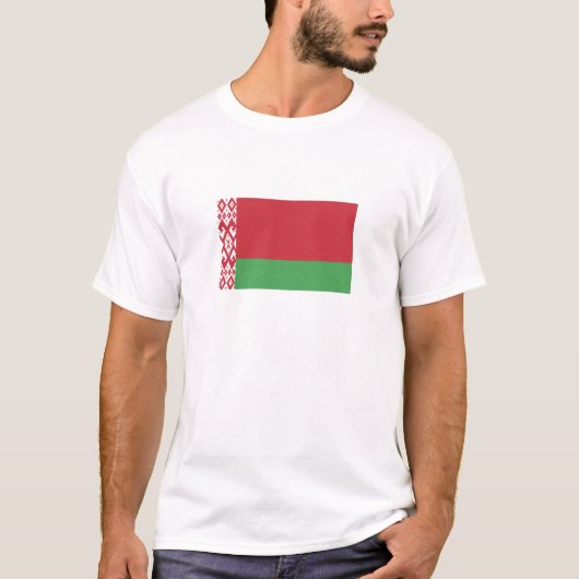 Patriottische Wit-Russische vlag T-shirt (Voorkant)