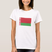 Patriottische Wit-Russische vlag T-shirt (Voorkant)