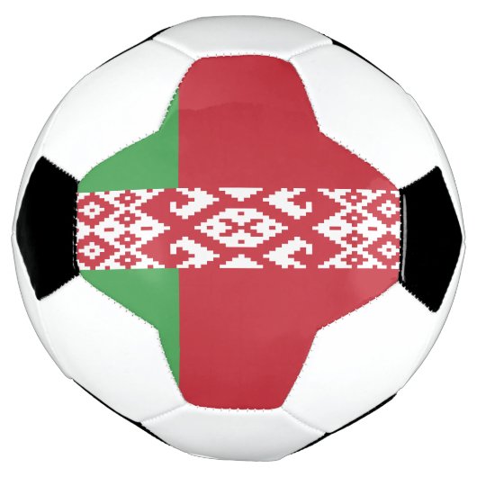 Patriottische Wit-Russische vlag Voetbal (Gedraaid)