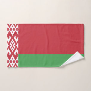 Patriottische Wit-Russische vlaghanddoek Handdoek