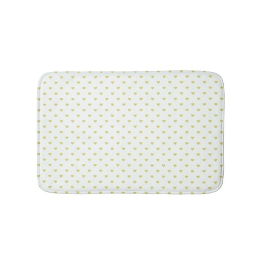 Patriottische witte en goudhartvorm badmat (Voorkant)