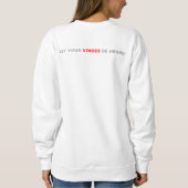 Patriottische witte hoes, voor dames trui (Achterkant)