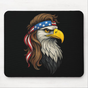 Patriottische Witte Hoofd Adelaar Amerikaanse Vlag Muismat