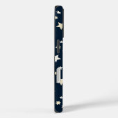 Patriottische witte sterren op marineblauw Case-Mate iPhone case (Achterkant / Rechts)