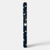 Patriottische witte sterren op marineblauw Case-Mate iPhone case (Achterkant / Links)