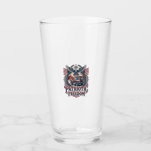 Patriottische Woestijn Weg Verkenner Glas (Voorkant)