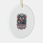 Patriottische Woestijn Weg Verkenner Keramisch Ornament (Rechts)