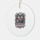 Patriottische Woestijn Weg Verkenner Keramisch Ornament (Links)