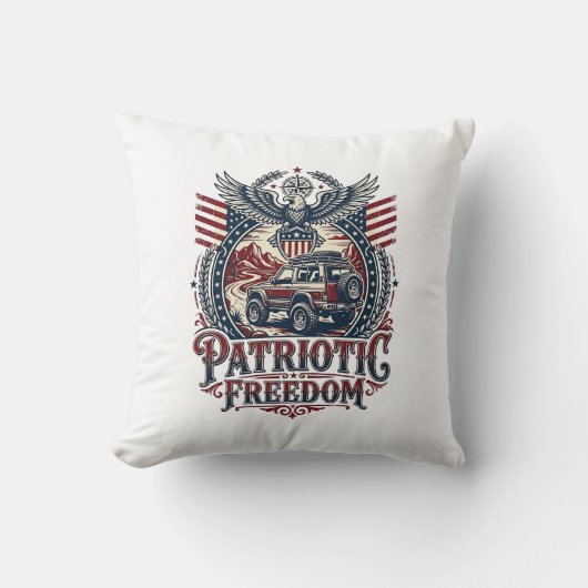 Patriottische Woestijn Weg Verkenner Kussen (Voorkant)