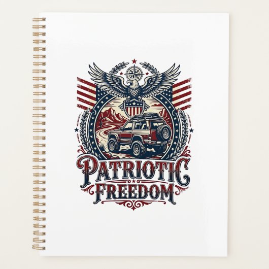 Patriottische Woestijn Weg Verkenner Planner (Voorkant)